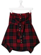 Dsquared2 Kids Teen Checked Shirt Skirt