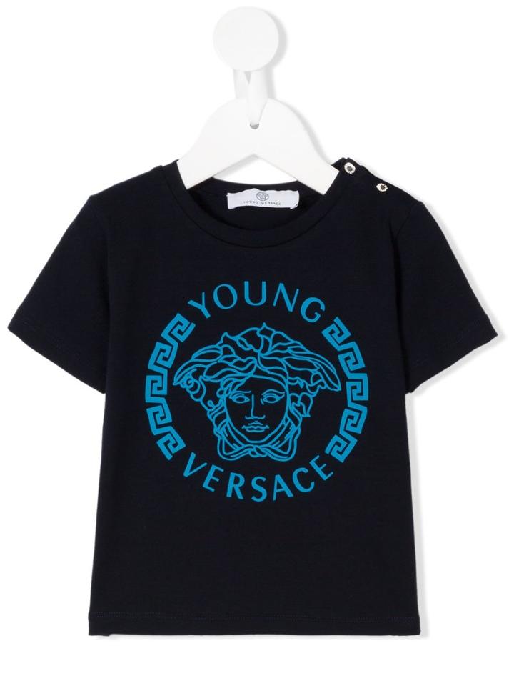 Young Versace - Medusa Print T-shirt - Kids - Cotton/spandex/elastane - 12 Mth, Toddler Boy's, Black