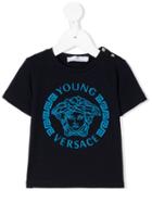 Young Versace - Medusa Print T-shirt - Kids - Cotton/spandex/elastane - 12 Mth, Toddler Boy's, Black