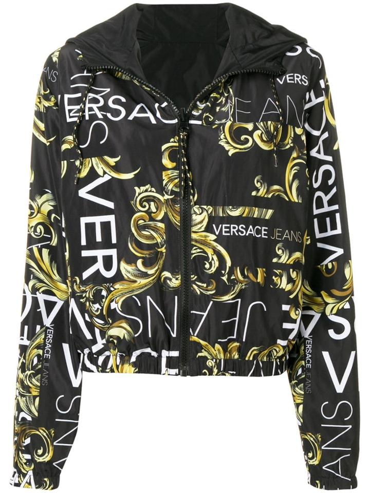 Versace Jeans Baroque Print Bomber - Black