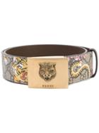 Gucci Bengal Gg Supreme Belt, Women's, Size: 85, Nude/neutrals, Leather