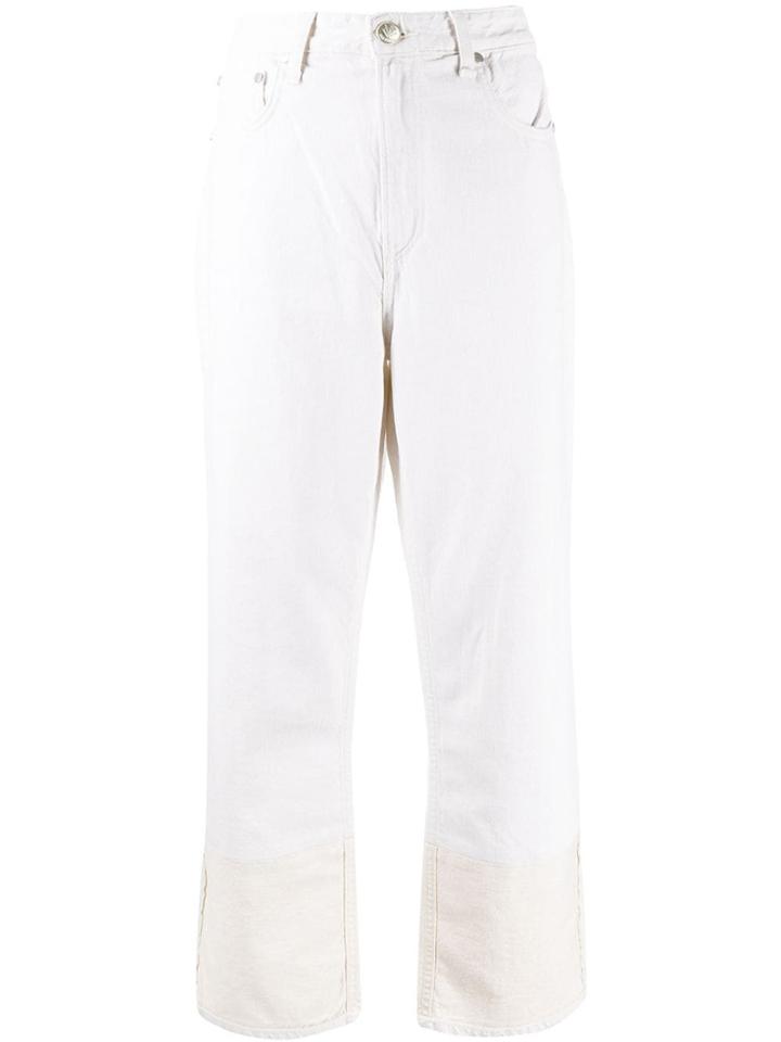 Rag & Bone Ruth Contrast Hem Jeans - Neutrals