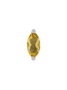 Delfina Delettrez 18kt Gold Dots Solitaire Beryllium And Pearl Earring