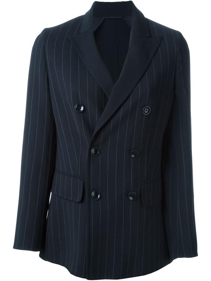 Max Mara Pinstripe Double Breasted Blazer