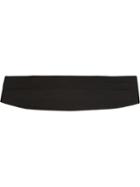 Armani Collezioni Pleated Tuxedo Belt, Men's, Black, Silk