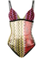 Missoni Mare Zig-zag Patterned Swimsuit - Multicolour
