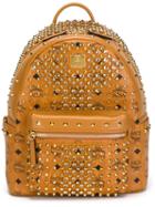 Mcm Small Diamond Stark Backpack, Nude/neutrals, Calf Leather