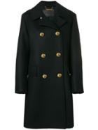 Givenchy Double Breasted Peacoat - Black