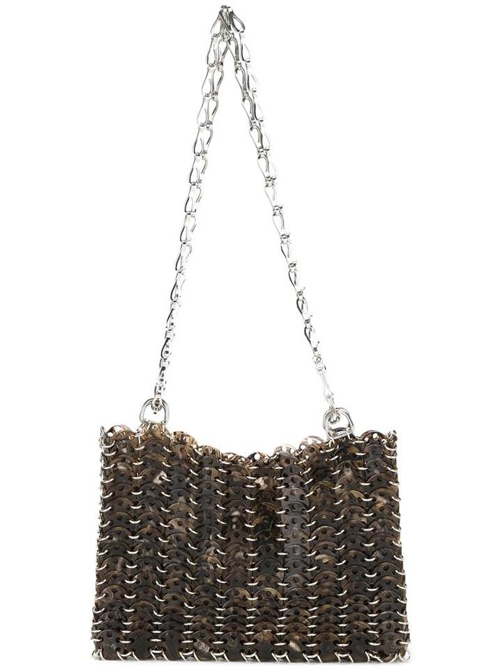 Paco Rabanne Chainmail Shoulder Bag, Women's, Brown