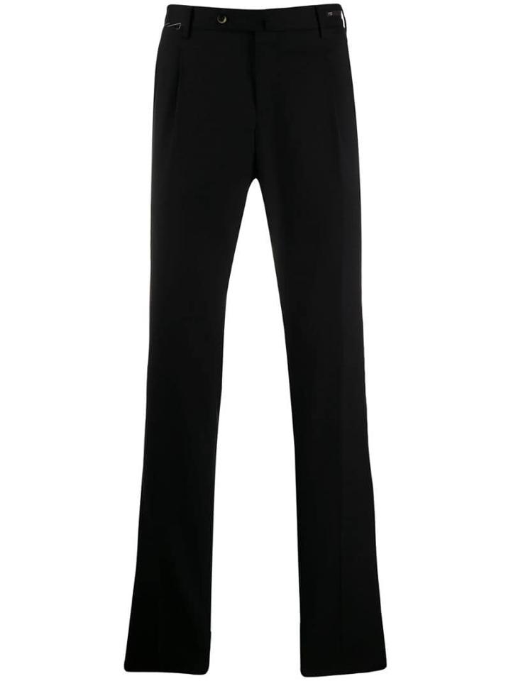 Pt01 Classic Straight Leg Trousers - Black