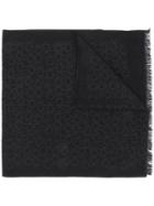 Calvin Klein Monogram Jacquard Scarf - Black