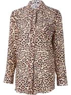 Givenchy Leopard Print Shirt, Women's, Size: 8, Brown, Silk