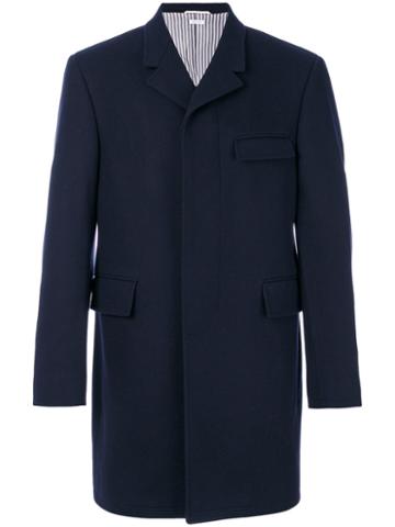 Thom Browne - Flap Pockets Coat - Men - Cupro/wool - 3, Blue, Cupro/wool