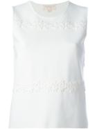 Giambattista Valli Floral Embroidery Applique Top