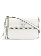 Tory Burch Mcgraw Whipstitch Cross-body Bag - White