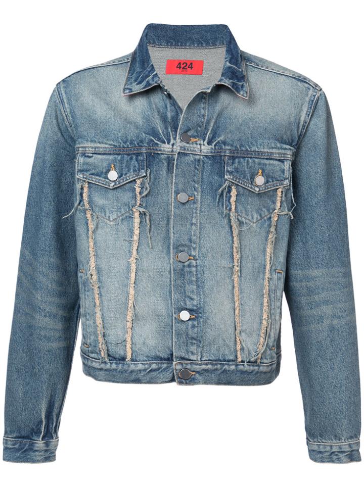 424 Fairfax Trucker Denim Jacket - Blue