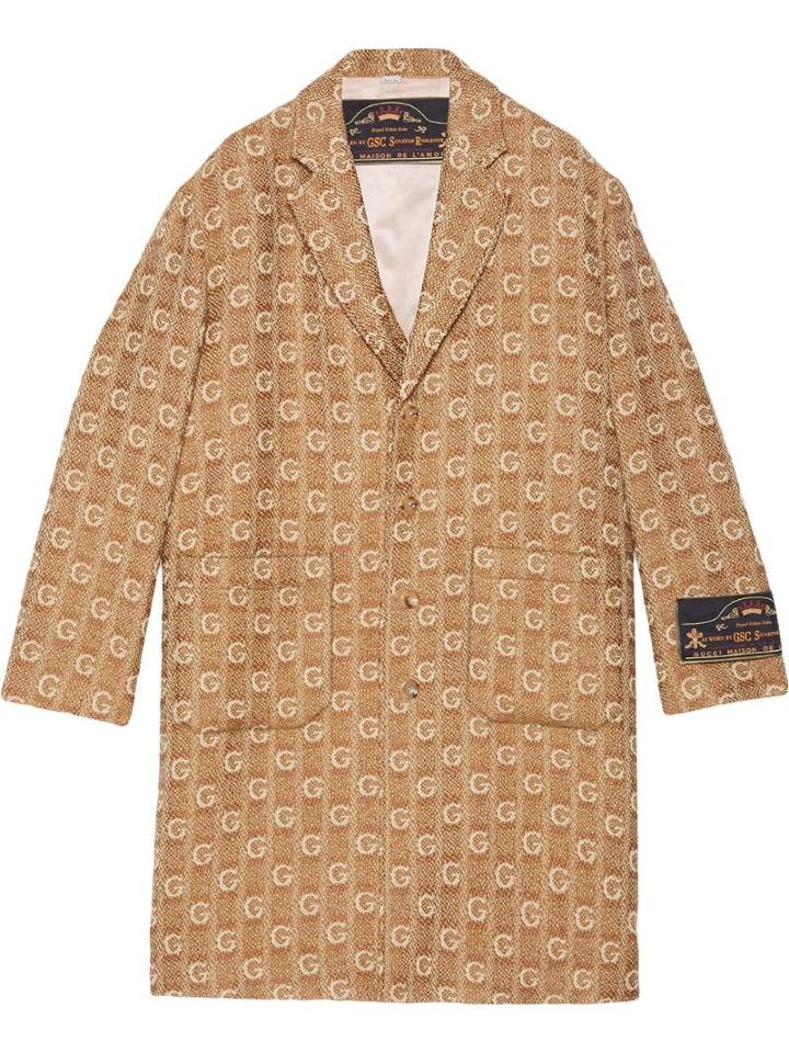 Gucci Monogram Coat - Neutrals