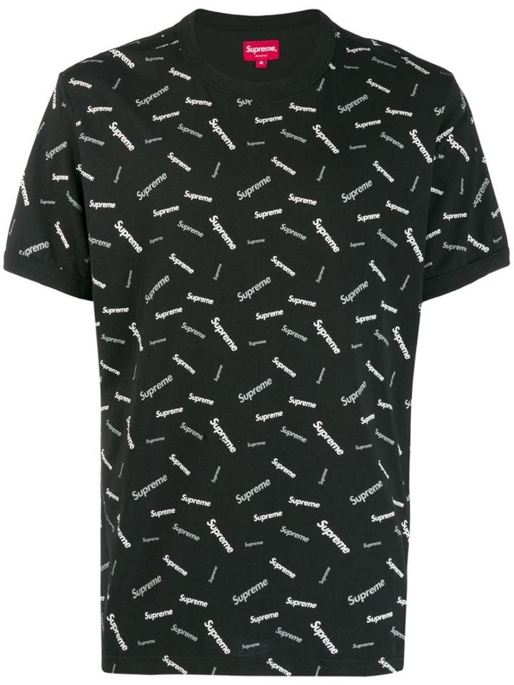 Supreme Scatter Ringer T-shirt - Black