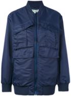 Kenzo - Utility Bomber Jacket - Women - Polyamide/polyester - M, Blue, Polyamide/polyester