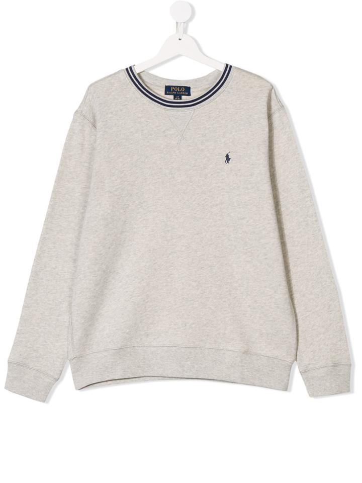 Ralph Lauren Kids Teen Embroidered Logo Sweatshirt - Grey