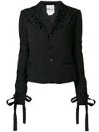 Comme Des Garçons Noir Kei Ninomiya Animal Patterned Blazer - Black