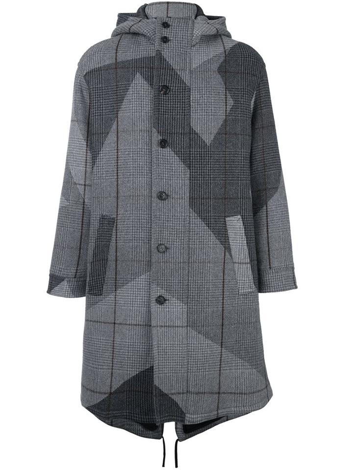 Neil Barrett Checked Parka
