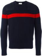 Moncler Contrast Stripe Knit Sweater