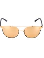Linda Farrow Mirrored Sunglasses, Grey, Acetate/titanium