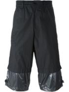 Y-3 Mix Shorts, Men's, Size: S, Black, Cotton/polyamide/polyester