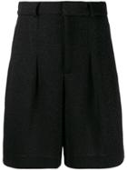 Circus Hotel Tailroed Wide-leg Shorts - Black