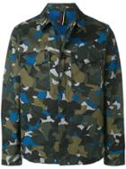 Ps By Paul Smith Camouflage Print Shirt Jacket - Green