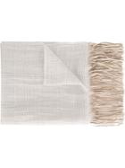 Woolrich Fringed Scarf, Adult Unisex, Nude/neutrals, Linen/flax/viscose