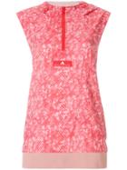 Adidas By Stella Mccartney Hooded Running Top - Red