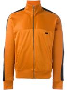 Ami Alexandre Mattiussi Zipped Track Jacket, Men's, Size: Large, Yellow/orange, Cotton/polyester