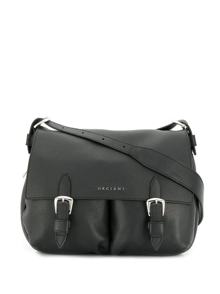 Orciani Classic Messenger Bag - Black