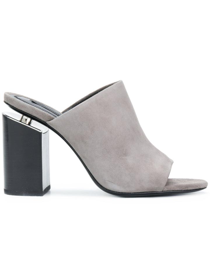 Alexander Wang Avery High Heel Mules - Grey