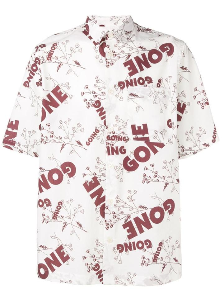 Wood Wood Printed Logo Shirt - White
