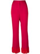 Stella Mccartney 'dessa' Fringe Trousers - Pink & Purple