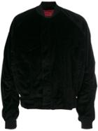 Represent Velvet Bomber Jacket - Black