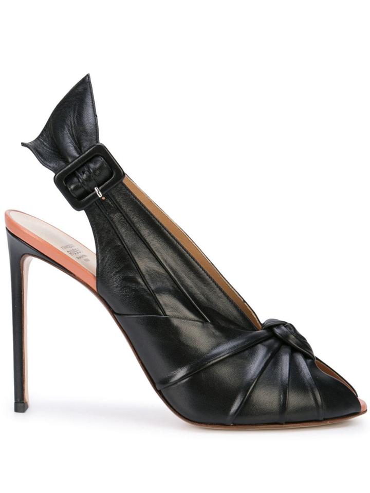 Francesco Russo Buckle Pumps - Black