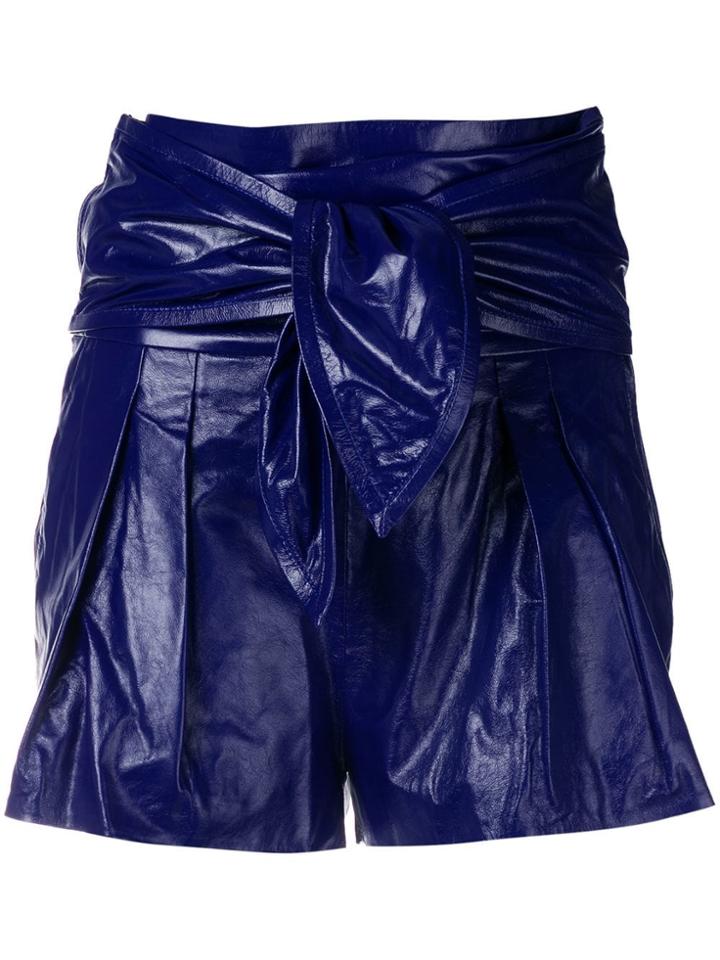 Iro Paperbag Shorts - Blue