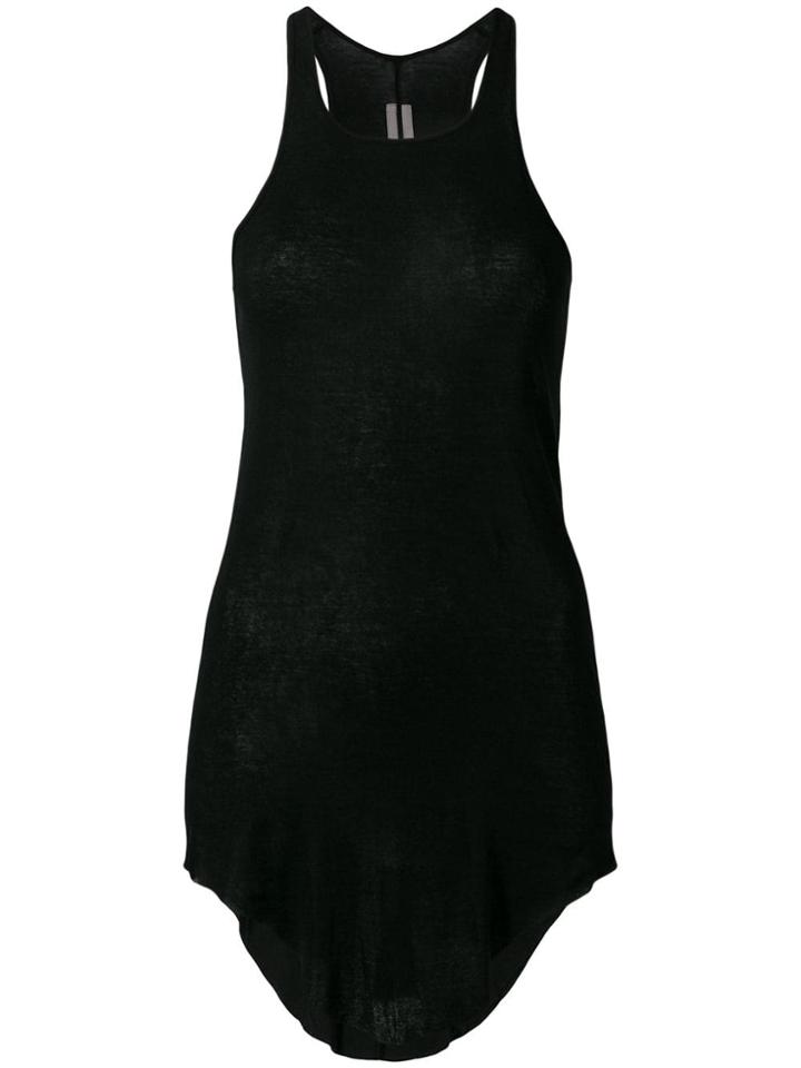 Rick Owens Asymmetric Hem Tank Top - Black