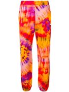 Msgm Tie-dye Track Trousers - Orange