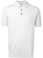 Éditions M.r - Ribbed Polo Shirt - Men - Cotton - M, White, Cotton