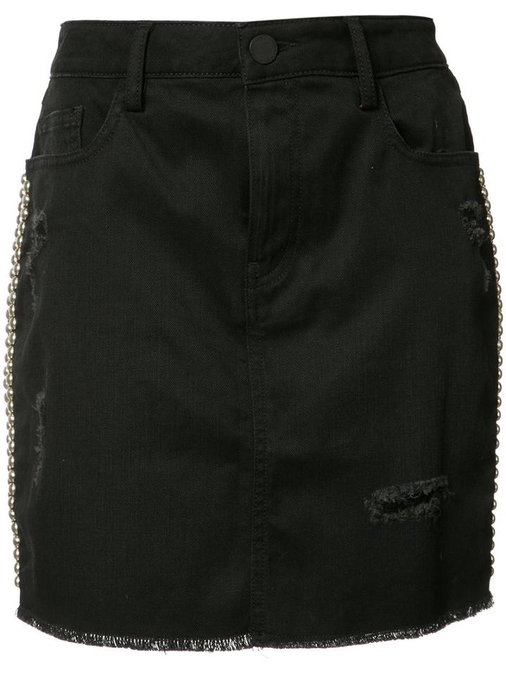 Etienne Marcel Studded Skirt, Women's, Size: Small, Black, Cotton/spandex/elastane/polyester