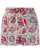 Antik Batik Floral Print Shorts - Neutrals