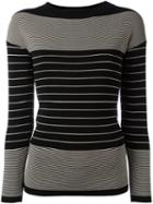 Toteme Striped Jumper, Women's, Size: Medium, Black, Nylon/rayon