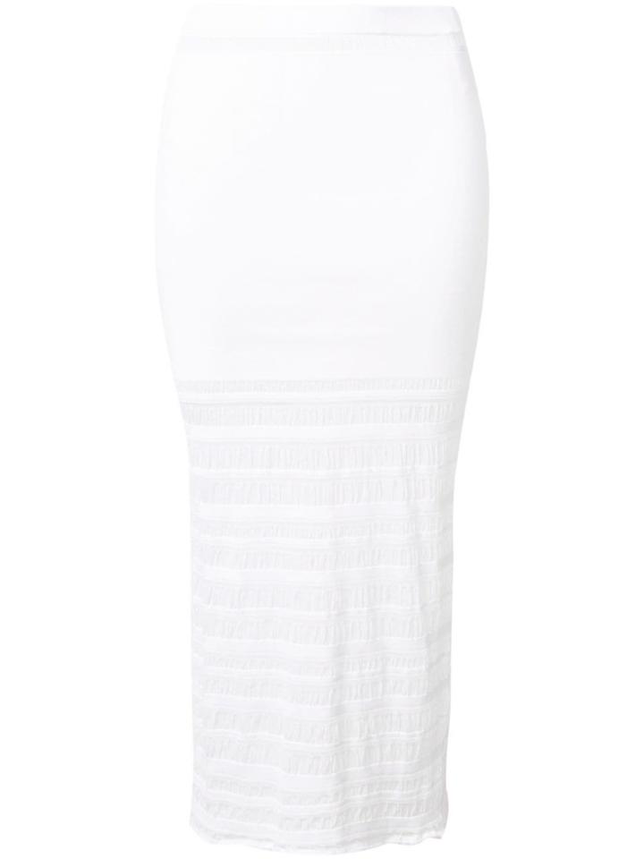 Ports 1961 Sheer Panel Skirt - White