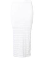 Ports 1961 Sheer Panel Skirt - White