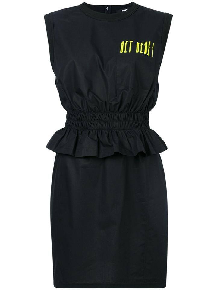 Versus Printed Chest Pocket Dress - Black